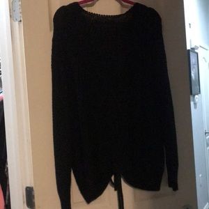 Corset Type Black Sweater